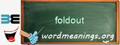 WordMeaning blackboard for foldout